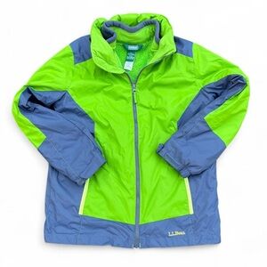 Kids LL Bean 3 in 1 Ski Winter Jacket Fleece & Shell